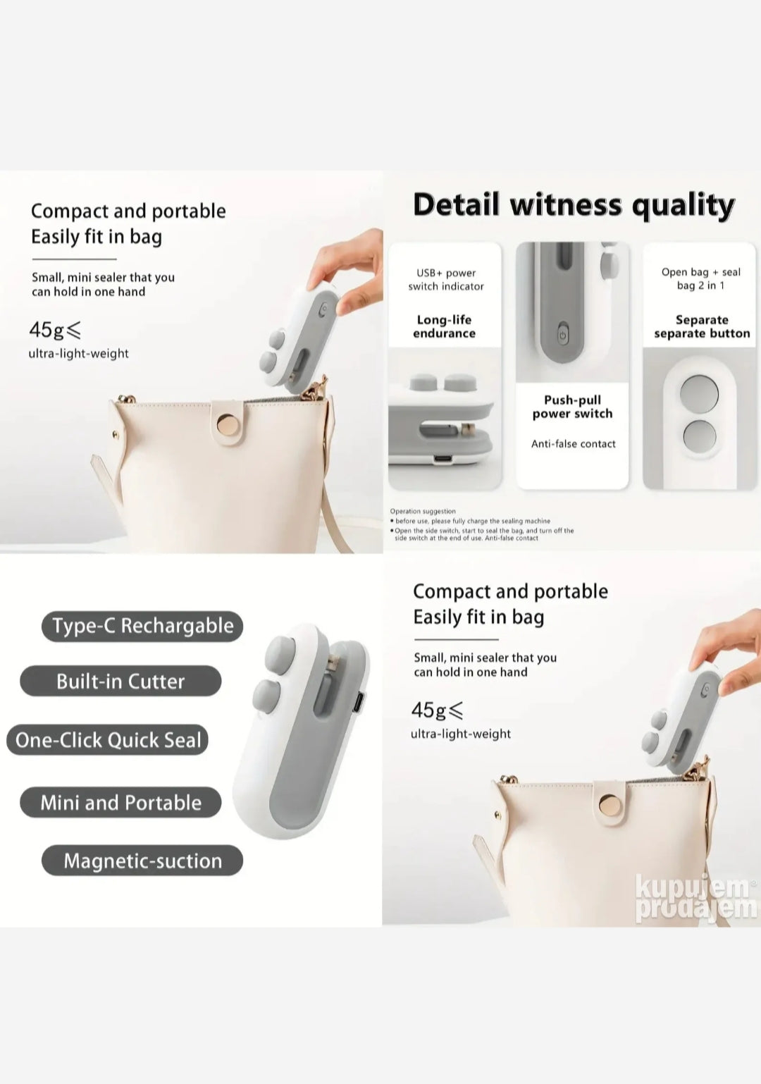 Digitalna Kašika za Merenje I Mini Zavarivač Kesa