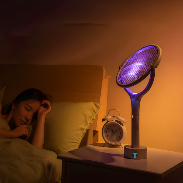 3u1 Lampa i reket sa postoljem za sve leteće insekte