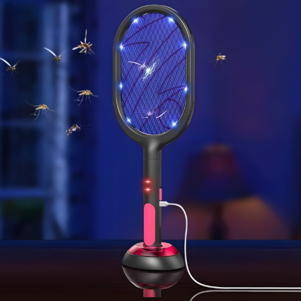 3u1 Lampa i reket sa postoljem za sve leteće insekte